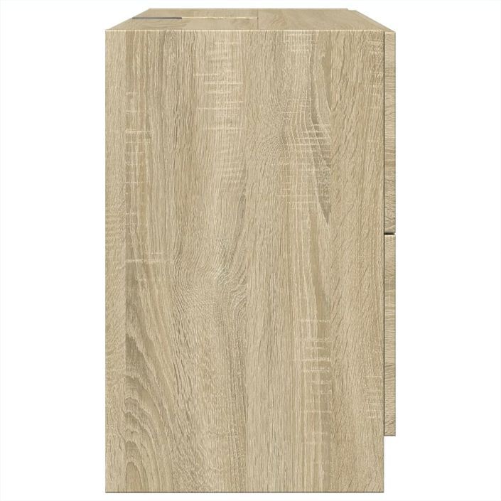 Armoire d'évier chêne sonoma 78x37x59 cm bois d'ingénierie - Photo n°6