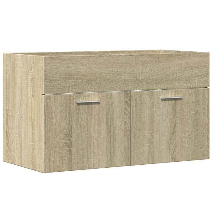 Armoire d'évier Chêne sonoma 80x38,5x46 cm - Photo n°2