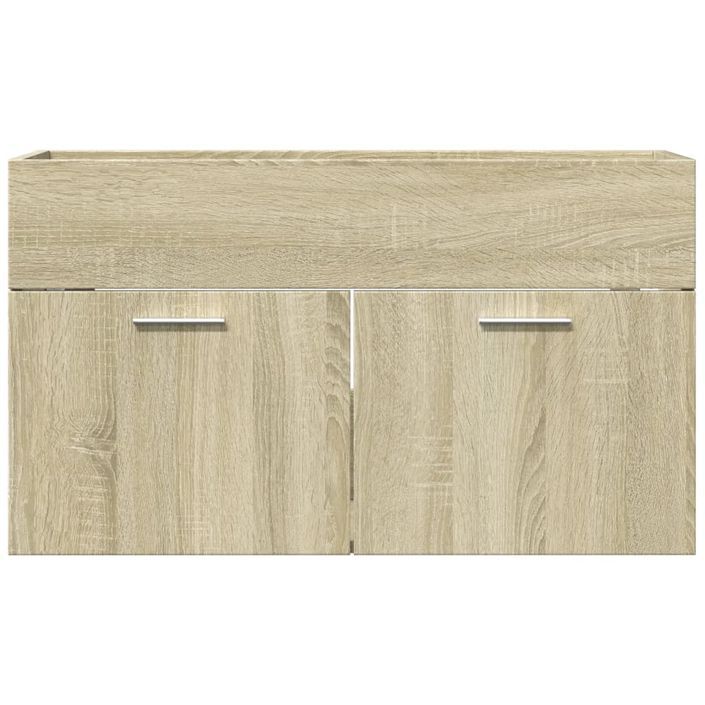 Armoire d'évier Chêne sonoma 80x38,5x46 cm - Photo n°4