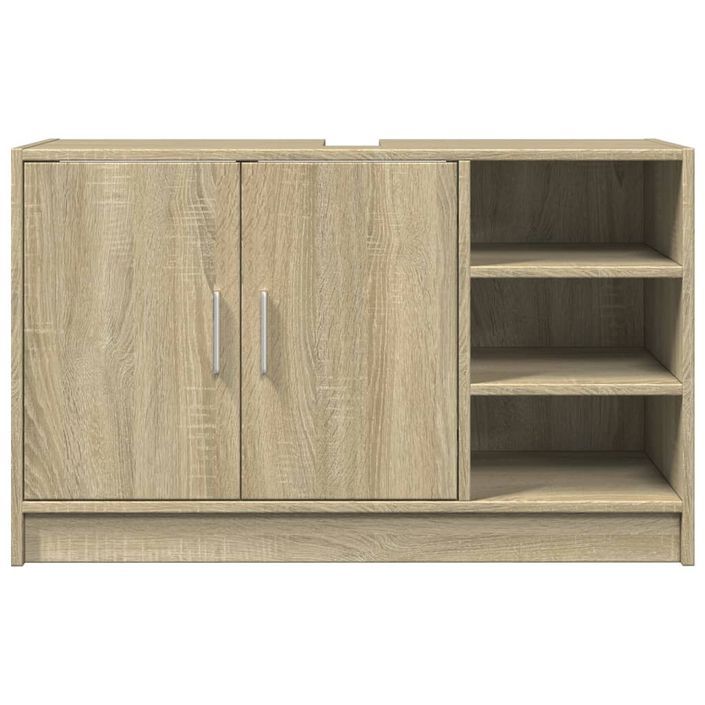 Armoire d'évier chêne sonoma 90x29x55 cm bois d'ingénierie - Photo n°4