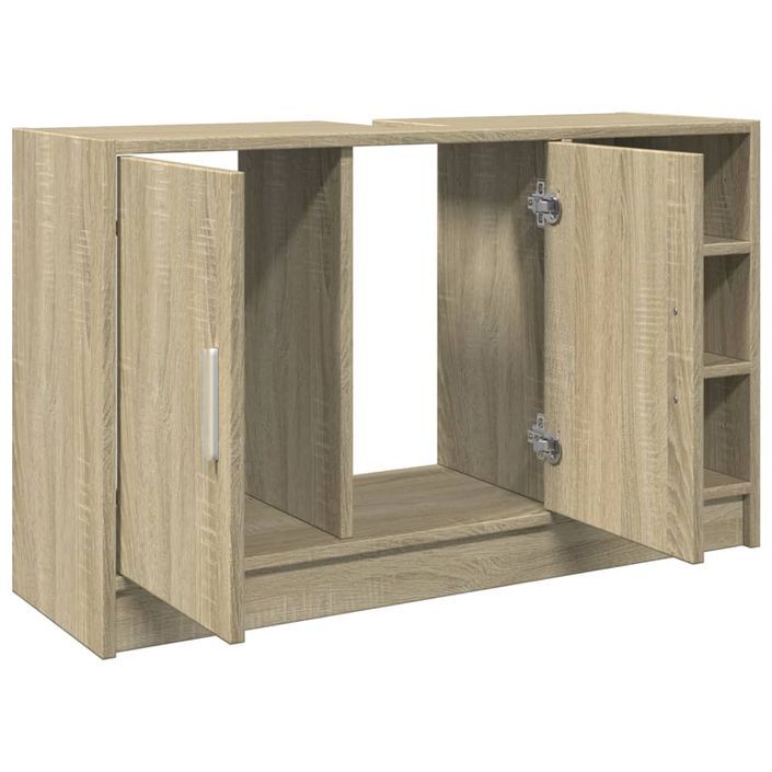 Armoire d'évier chêne sonoma 90x29x55 cm bois d'ingénierie - Photo n°5