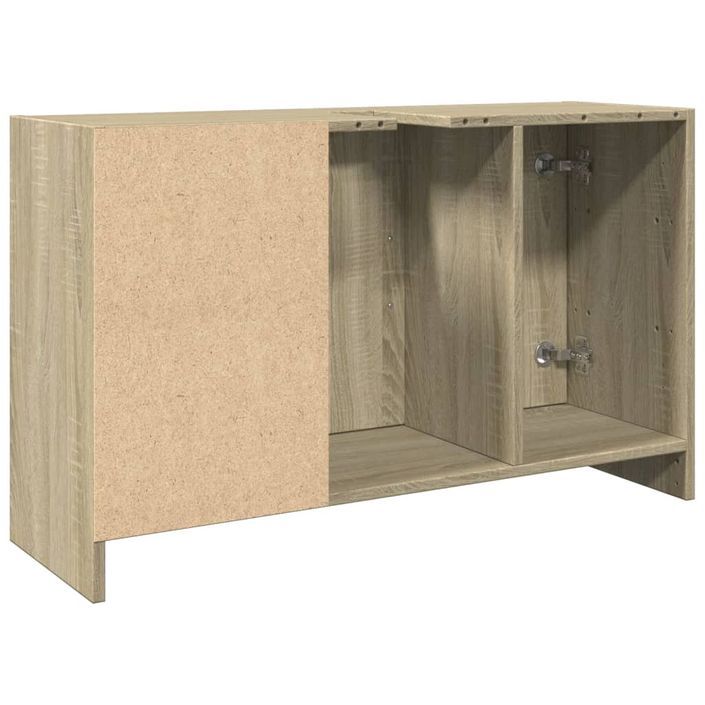 Armoire d'évier chêne sonoma 90x29x55 cm bois d'ingénierie - Photo n°7