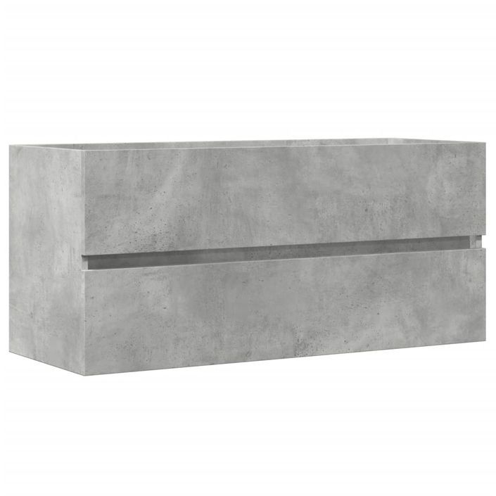 Armoire d'évier Gris béton 100x38,5x45 cm - Photo n°2