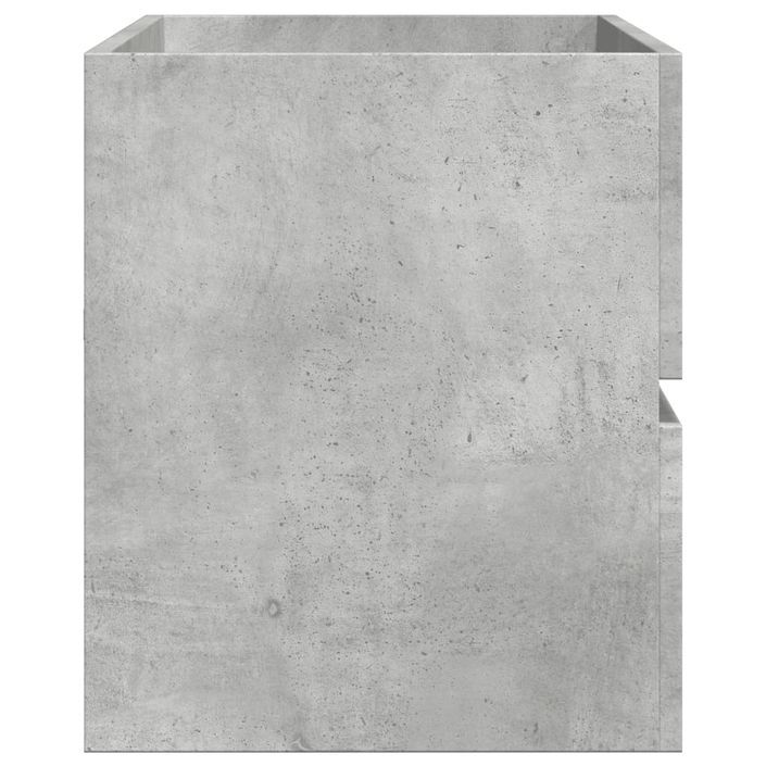 Armoire d'évier Gris béton 100x38,5x45 cm - Photo n°5