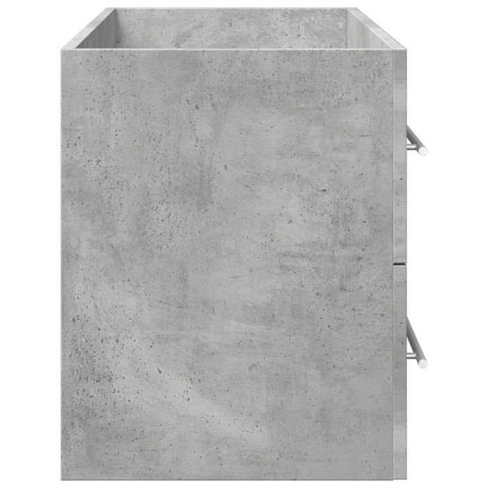 Armoire d'évier Gris béton 100x38,5x48 cm - Photo n°6