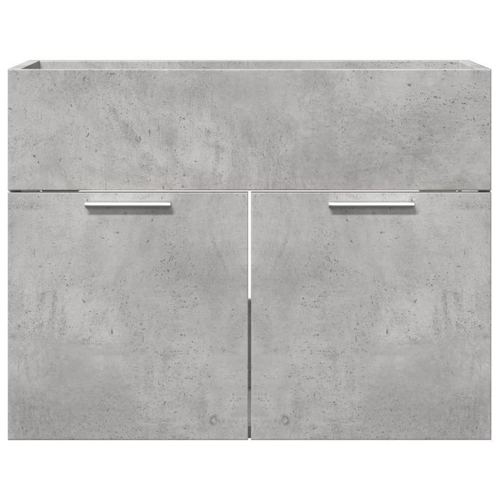 Armoire d'évier Gris béton 60x38,5x46 cm - Photo n°4