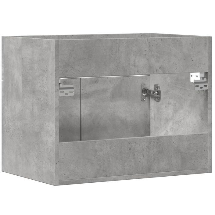 Armoire d'évier Gris béton 60x38,5x46 cm - Photo n°6