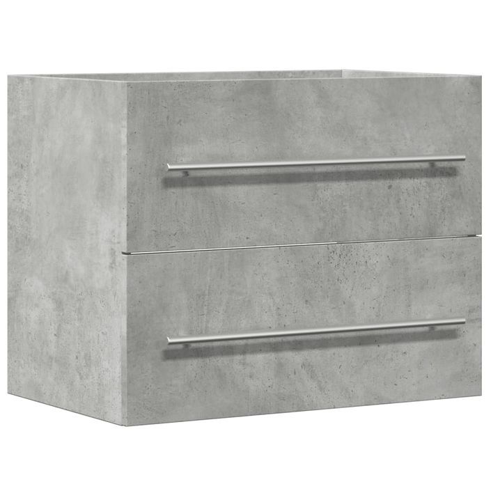 Armoire d'évier Gris béton 60x38,5x48 cm - Photo n°2