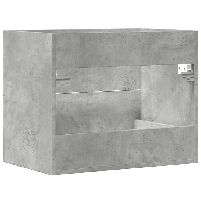 Armoire d'évier Gris béton 60x38,5x48 cm - Photo n°6