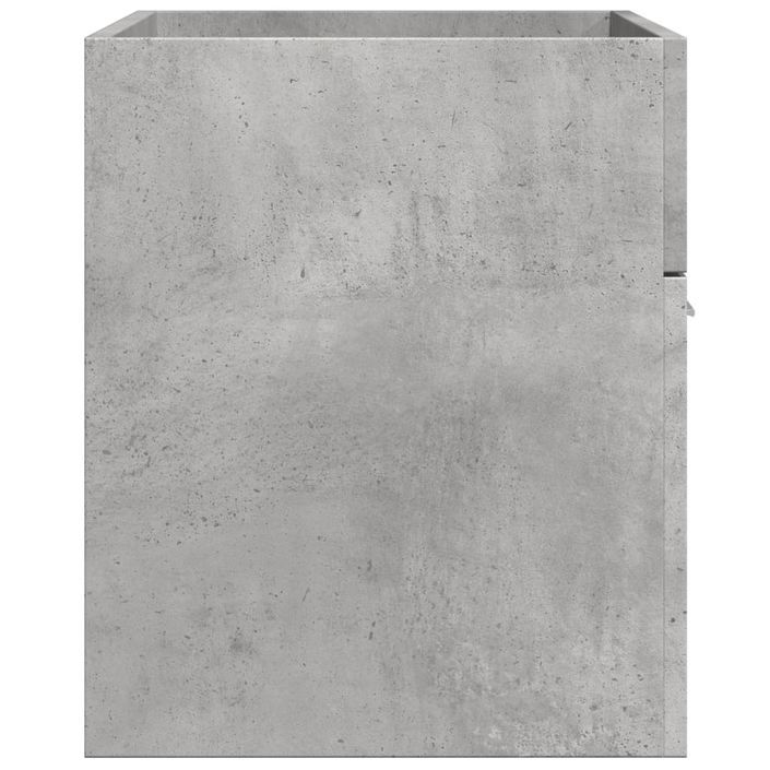 Armoire d'évier Gris béton 80x38,5x46 cm - Photo n°5