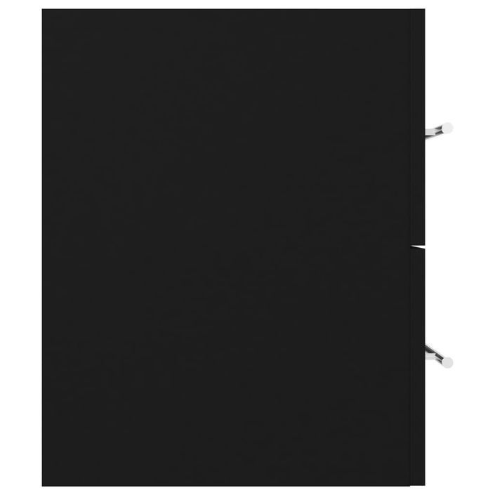 Armoire d'évier Noir 100x38,5x48 cm - Photo n°6