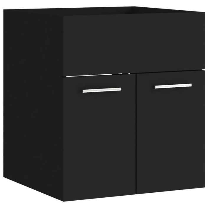 Armoire d'évier Noir 41x38,5x46 cm - Photo n°1