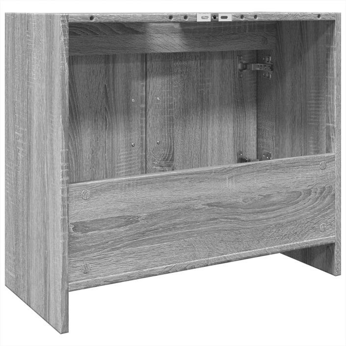 Armoire d'évier sonoma gris 63x29x55 cm bois d'ingénierie - Photo n°7