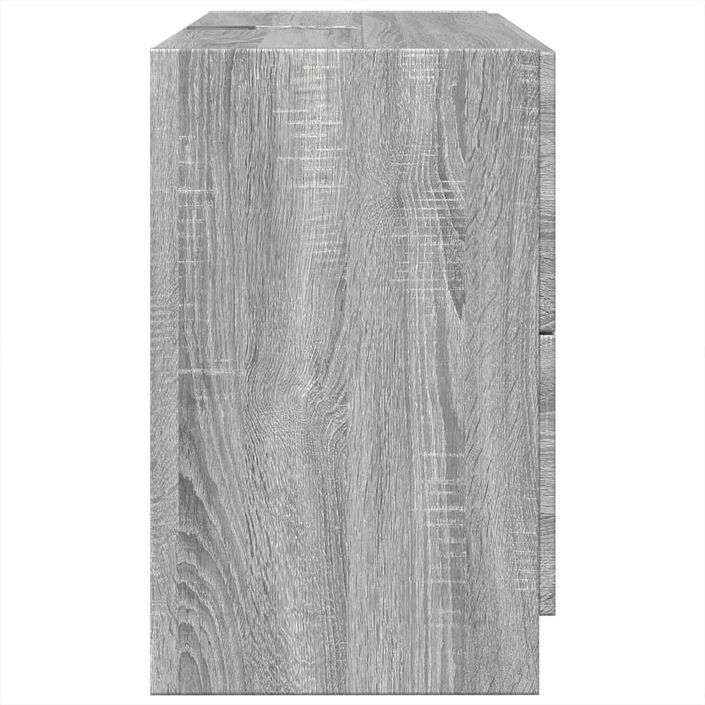 Armoire d'évier sonoma gris 78x37x59 cm bois d'ingénierie - Photo n°6