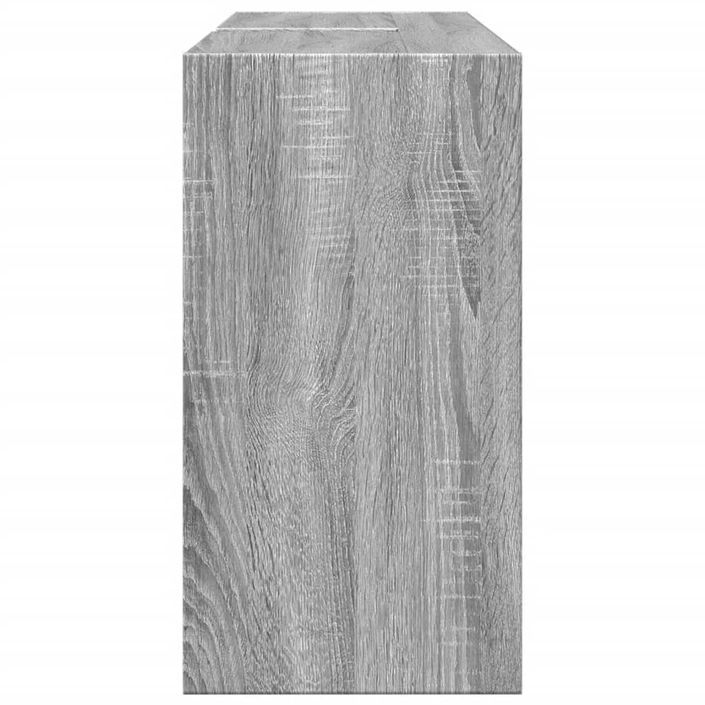 Armoire d'évier sonoma gris 90x29x55 cm bois d'ingénierie - Photo n°6