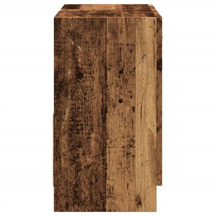 Armoire d'évier vieux bois 63x30x54 cm bois d'ingénierie - Photo n°5