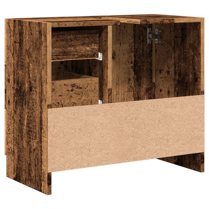 Armoire d'évier vieux bois 63x30x54 cm bois d'ingénierie - Photo n°6