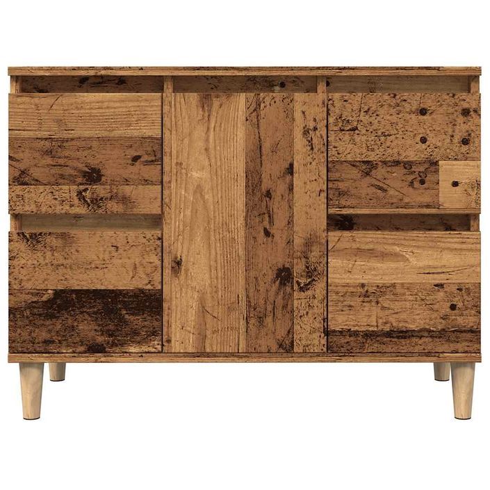 Armoire d'évier vieux bois 80x33x60 cm bois d'ingénierie - Photo n°4