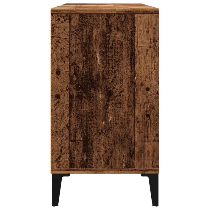 Armoire d'évier vieux bois 80x33x60 cm bois d'ingénierie - Photo n°7