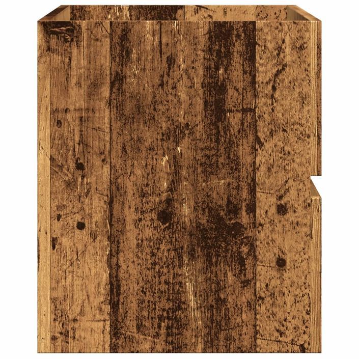 Armoire d'évier vieux bois 90x38,5x45 cm bois d'ingénierie - Photo n°5