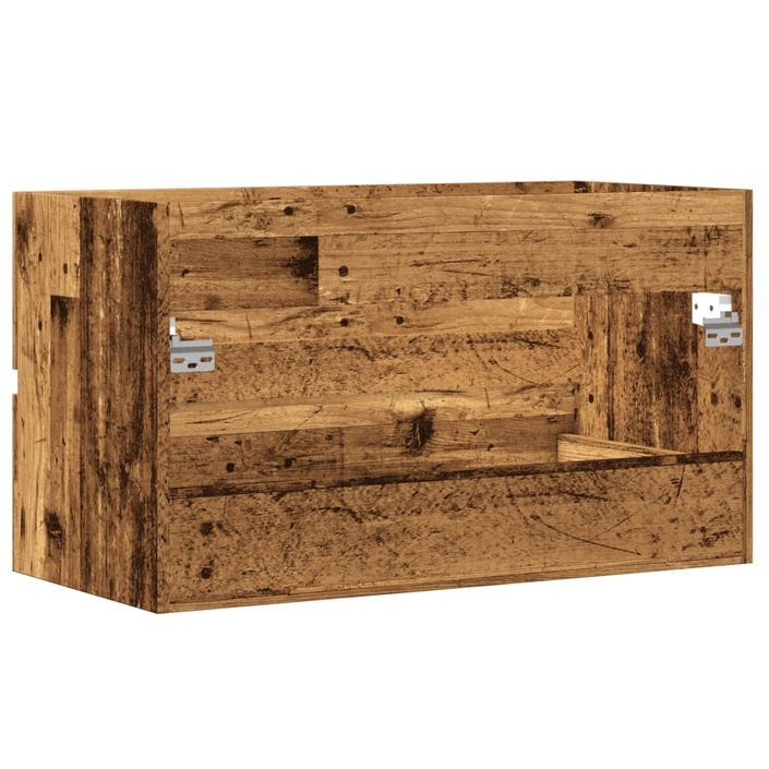 Armoire d'évier vieux bois 90x38,5x45 cm bois d'ingénierie - Photo n°6