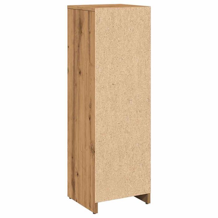 Armoire de bain chêne artisanal 30x30x95 cm bois d'ingénierie - Photo n°6