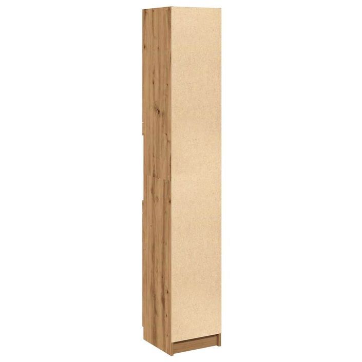 Armoire de bain chêne artisanal 32x34x188,5cm bois d'ingénierie - Photo n°6