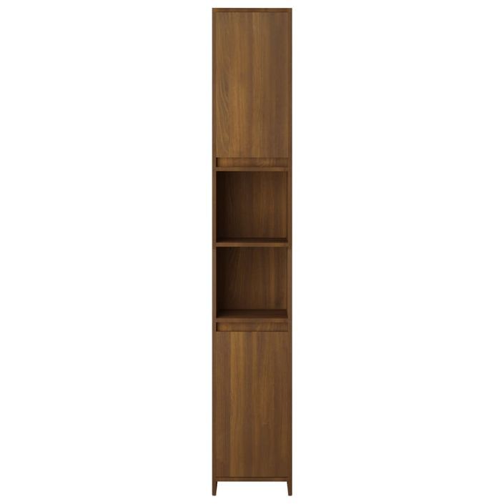 Armoire de bain Chêne marron 30x30x183,5 cm Bois d'ingénierie - Photo n°6