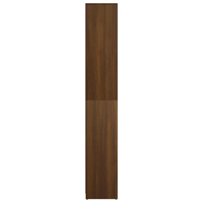 Armoire de bain Chêne marron 30x30x183,5 cm Bois d'ingénierie - Photo n°7