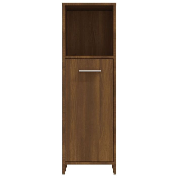 Armoire de bain Chêne marron 30x30x95 cm Bois d'ingénierie - Photo n°6