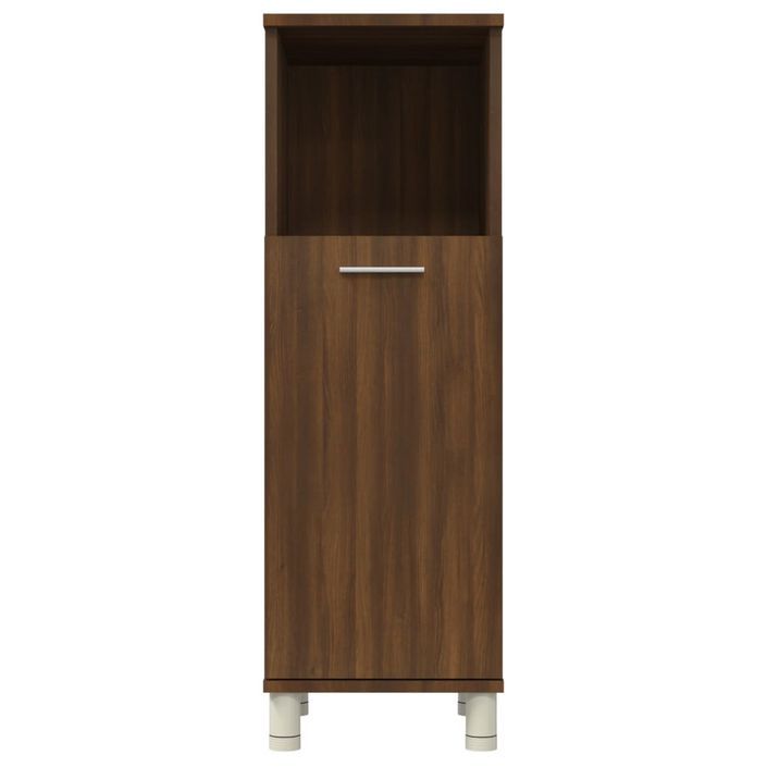 Armoire de bain Chêne marron 30x30x95 cm Bois d'ingénierie - Photo n°7