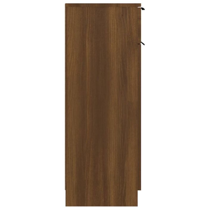 Armoire de bain Chêne marron 32x34x90 cm Bois d'ingénierie - Photo n°7