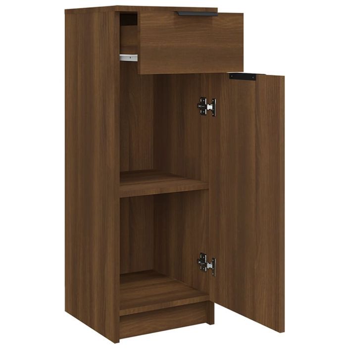 Armoire de bain Chêne marron 32x34x90 cm Bois d'ingénierie - Photo n°8