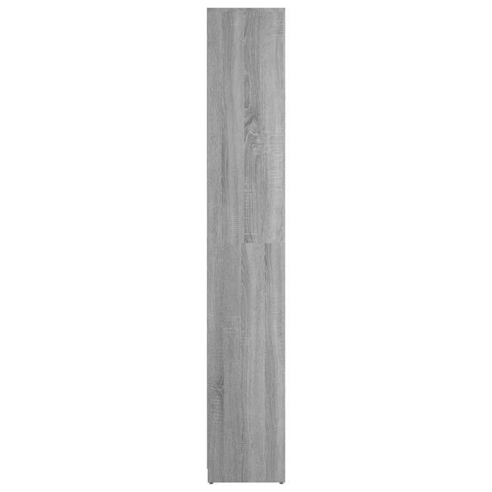 Armoire de bain Sonoma gris 30x30x183,5 cm Bois d'ingénierie - Photo n°7