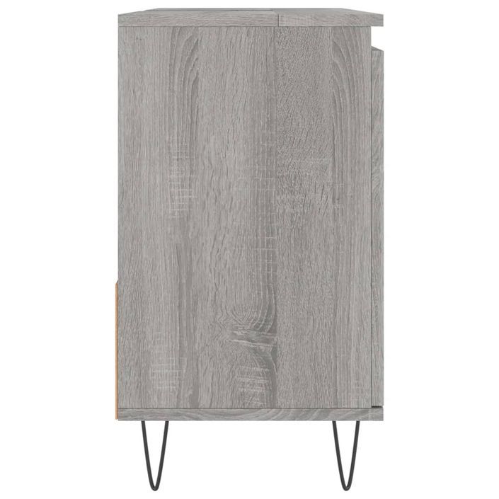 Armoire de bain sonoma gris 65x33x60 cm bois d'ingénierie - Photo n°6