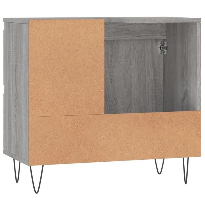 Armoire de bain sonoma gris 65x33x60 cm bois d'ingénierie - Photo n°7