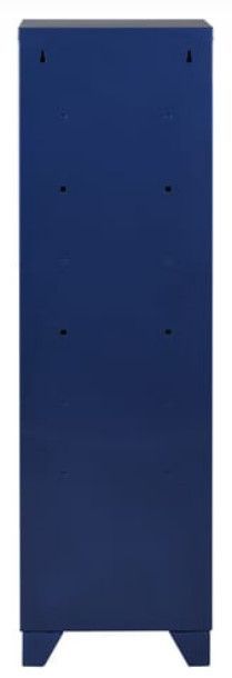 Armoire de bureau 4 portes métal bleu nuit nacré Ebano - Photo n°2