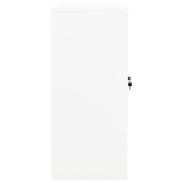 Armoire de bureau Blanc 90x40x90 cm Acier - Photo n°3