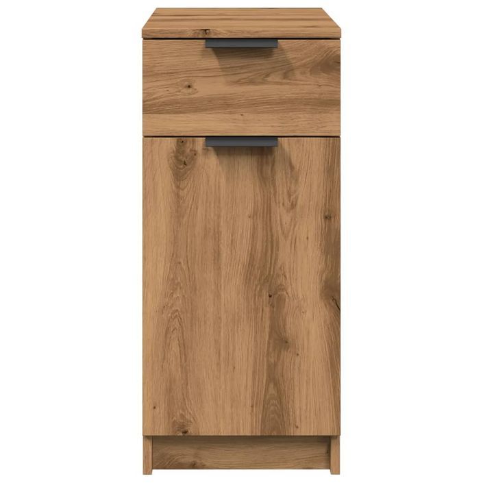 Armoire de bureau chêne artisanal 33x50x75 cm bois d'ingénierie - Photo n°5