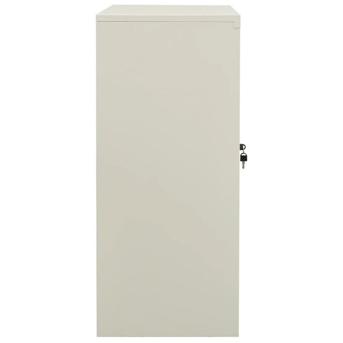 Armoire de bureau Gris clair 90x40x90 cm Acier - Photo n°3