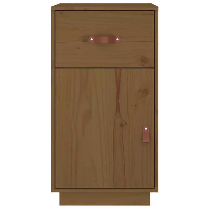 Armoire de bureau Marron miel 40x50x75 cm Bois massif de pin - Photo n°6