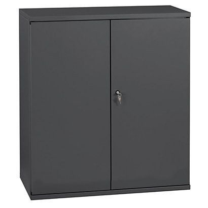 Armoire de bureau métallique anthracite Briko - Avec serrure à clé - Photo n°2