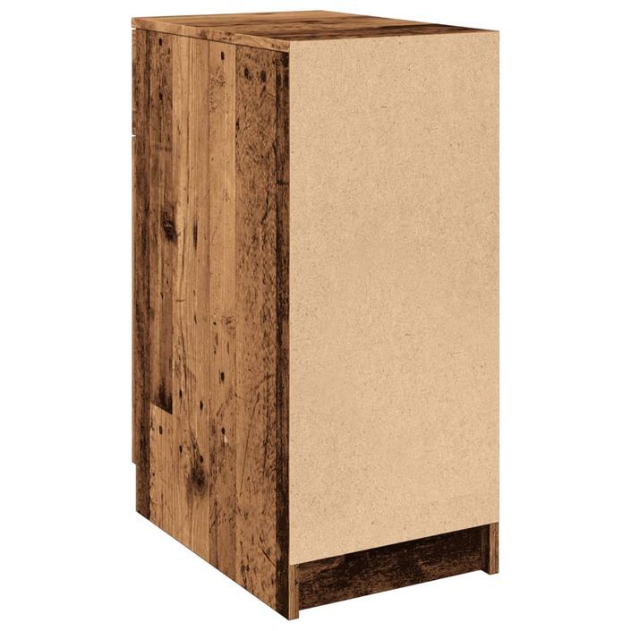 Armoire de bureau vieux bois 33x50x75 cm bois d'ingénierie - Photo n°7