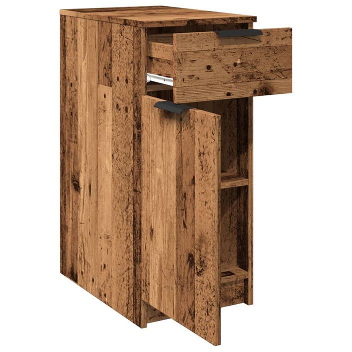 Armoire de bureau vieux bois 33x50x75 cm bois d'ingénierie - Photo n°8