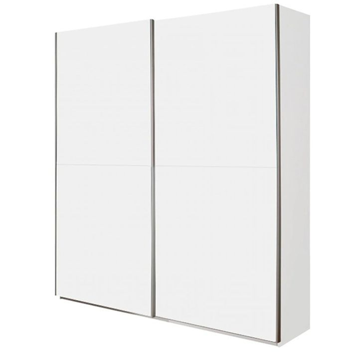 Armoire de chambre 2 portes coulissantes blanche Balto 181 cm - Photo n°1
