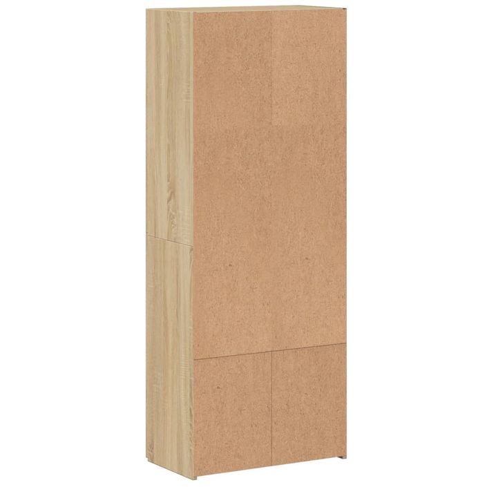 Armoire de classement chêne sonoma 60x32x153 cm bois ingénierie - Photo n°6