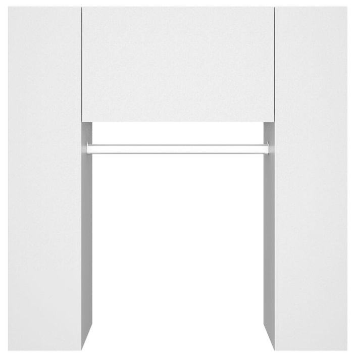 Armoire de couloir Blanc 97,5x37x99 cm Bois d'ingénierie - Photo n°7