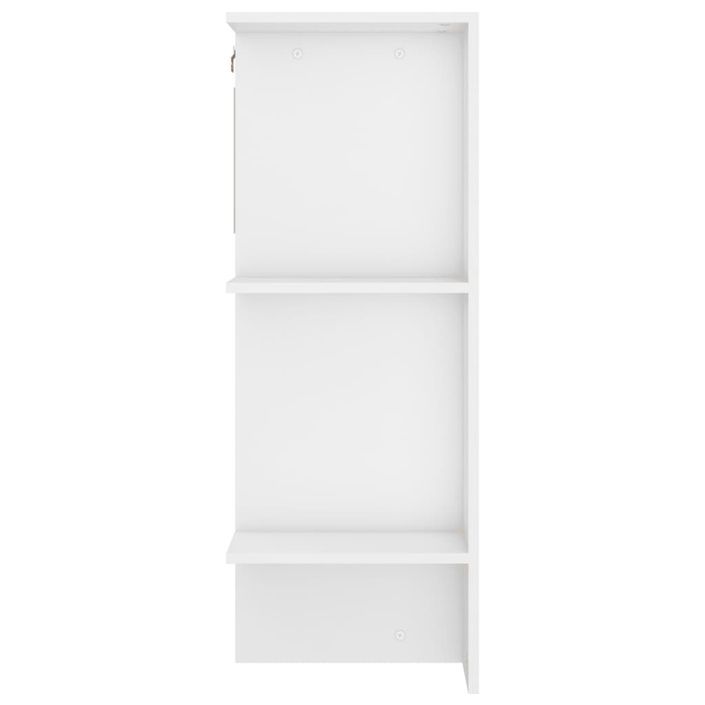 Armoire de couloir Blanc 97,5x37x99 cm Bois d'ingénierie - Photo n°8