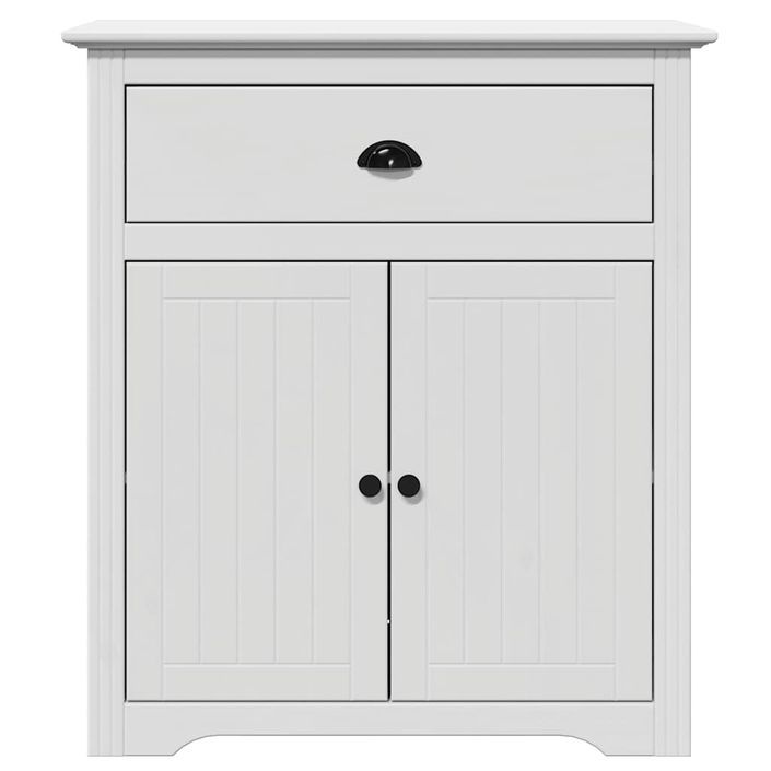 Armoire de couloir BODO blanc 80x35x90 cm - Photo n°4