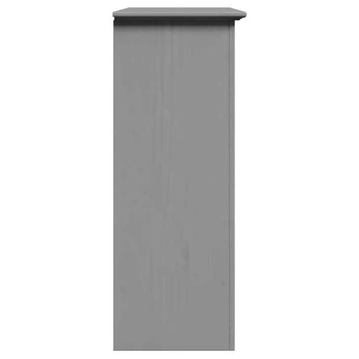 Armoire de couloir BODO gris 80x35x90 cm - Photo n°6